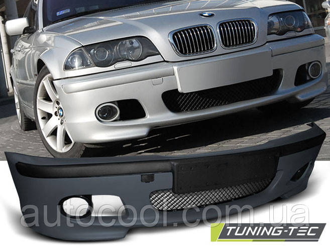 Передній бампер тюнінг BMW 3 E46 1998-2005 г. у стилі M-PAKIET