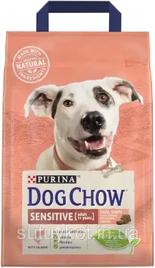 Purina Dog Chow Adult  (Пурина Дог Чау) для дорослих собак всіх порід, з лососем, 14 кг.
