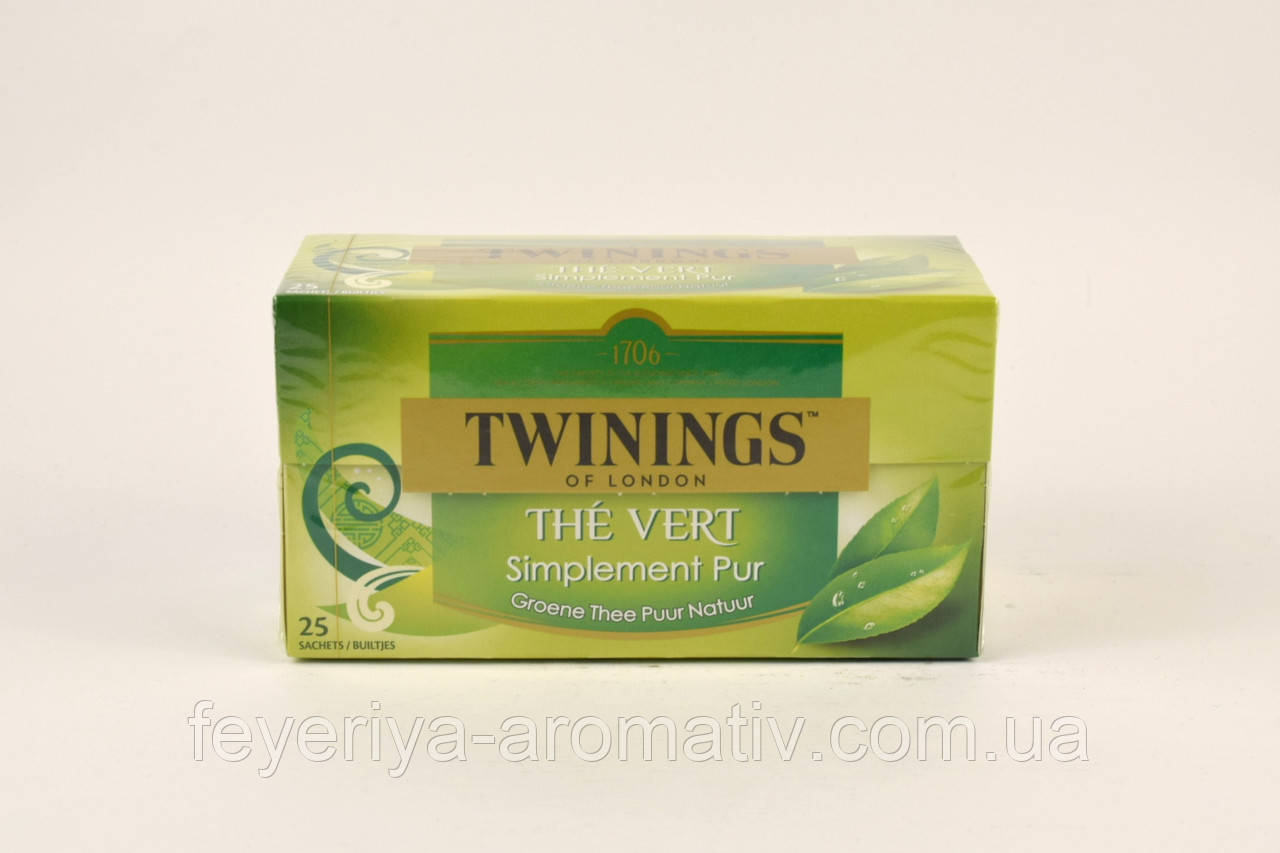 Чай зелений Twinings The Vert Simplement 25 пакетиків 37,5 г Великобританія