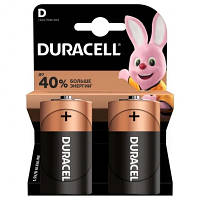 Батарейка Duracell D (LR20) Alkaline 2шт Basic