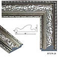 Настінне дзеркало в рамі 176х76 Срібло з патиною Black Mirror примірювальне для гардеробної кімнати, фото 2