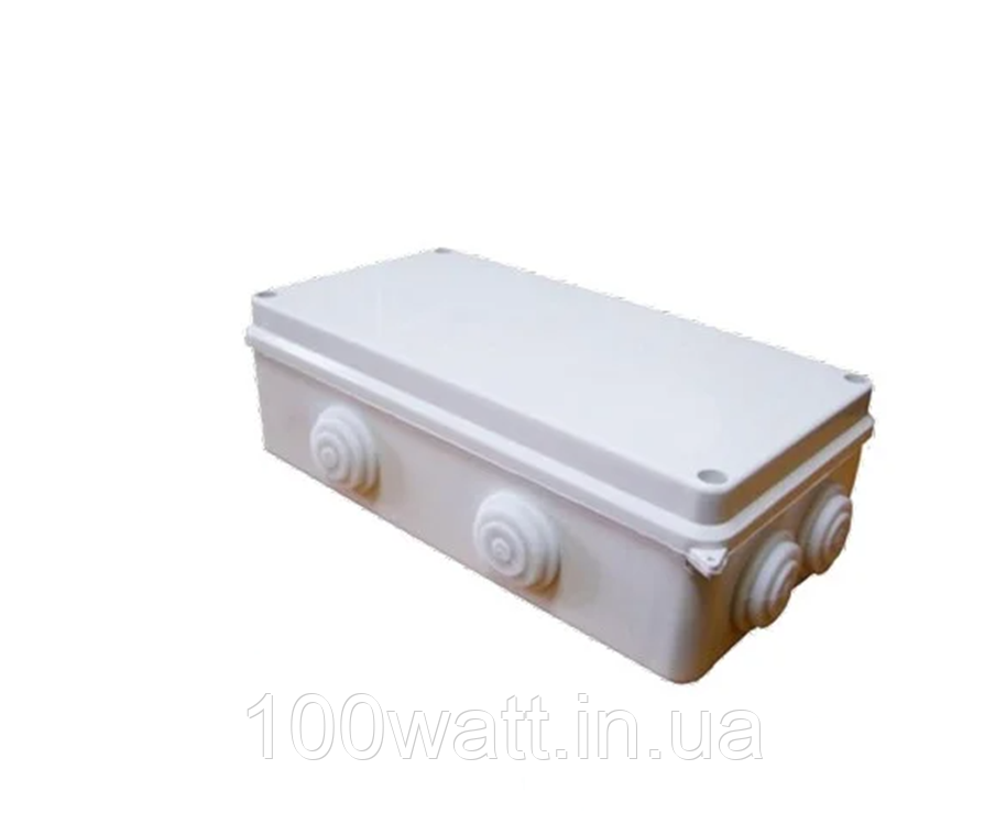 Коробка розподілена 200*100*70 IP55, зовнішня, монтажна пилу-влагозаний герметично 8 входів ST113
