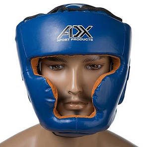 Шолом боксерський закритий синій ADX Flex розмір S, фото 1