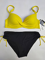 ОПТ Купальник однотонний Sisianna 53903 46-54 жовтий на укр 50 52 54 56 58 розмір, фото 3