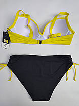 ОПТ Купальник однотонний Sisianna 53903 46-54 жовтий на укр 50 52 54 56 58 розмір, фото 4
