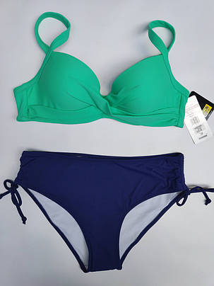 ОПТ Купальник однотонний Sisianna 53903 46-54 зелений на укр 50 52 54 56 58 розмір, фото 1