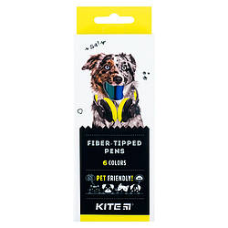 Фломастери Kite Dogs 6 кольорів, K22-446