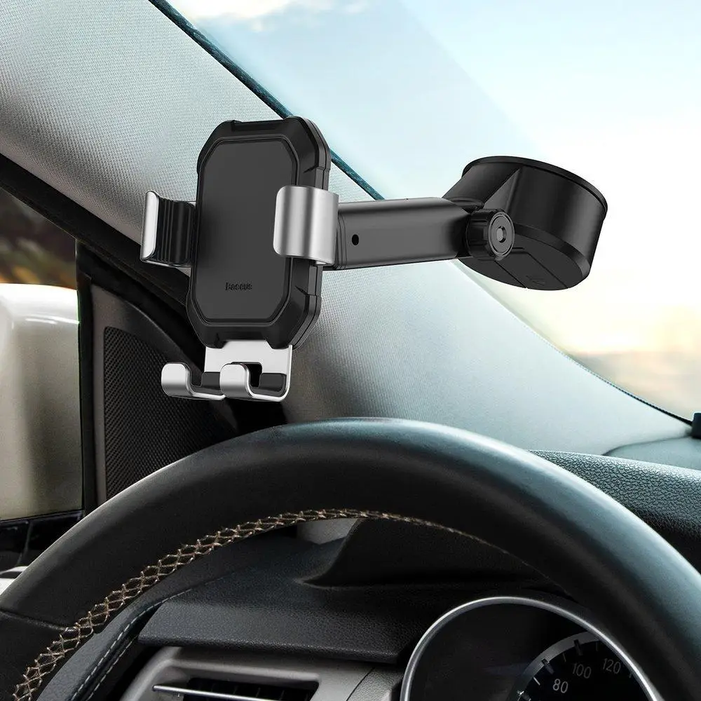 Підставка для телефона в авто. Тримач для телефона в машину "Baseus" Tank gravity car mount holder, фото 1