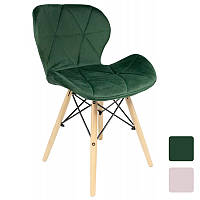 Крісло велюрове для персоналу Leobert Lago офісне крісло для переговорної стілець для дому Зелений R_1022