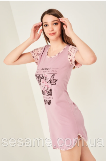 Піжама жіноча комплект для сну, нічна сорочка, ночнушка ТМ Rubina 3628 (Туреччина)