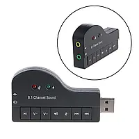 Контроллер звуковая карта USB-sound card (8.1) 3D sound