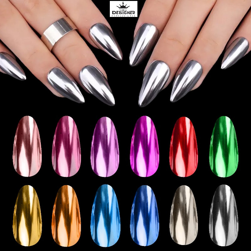 Дзеркальна втирка Дизайнер для дизайну нігтів / Mirror powder for nail