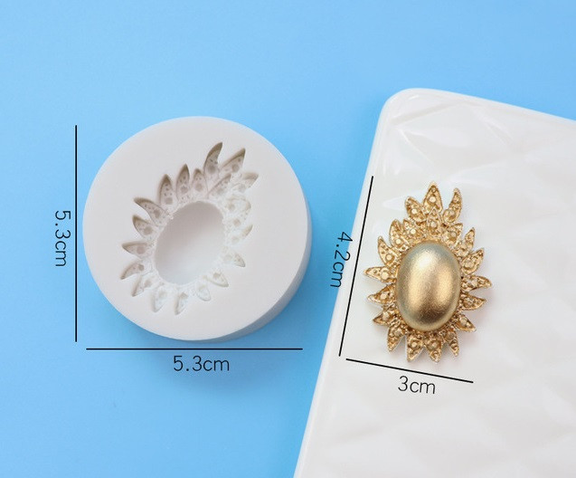 Силіконовий молд, форма, Брошка №2, фото 1