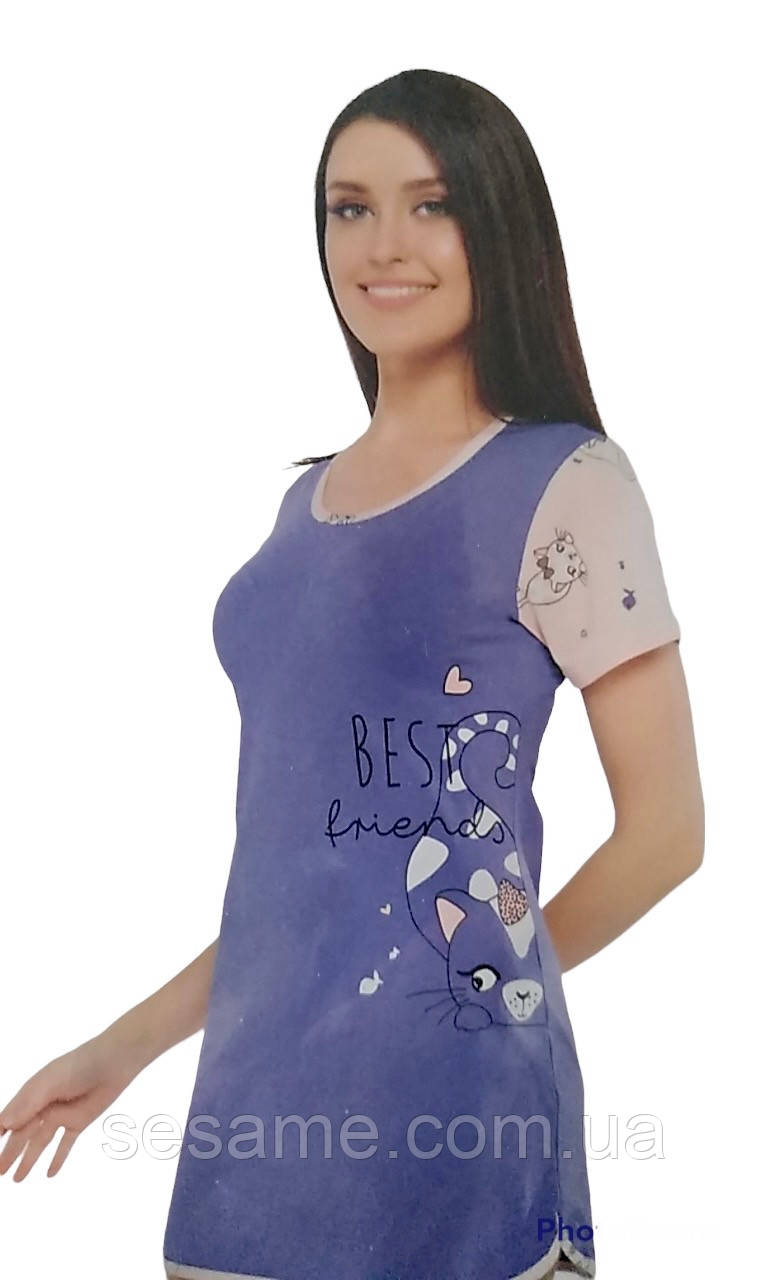 Піжама жіноча комплект для сну, нічна сорочка, ночнушка ТМ Rubina 3224 (Туреччина)