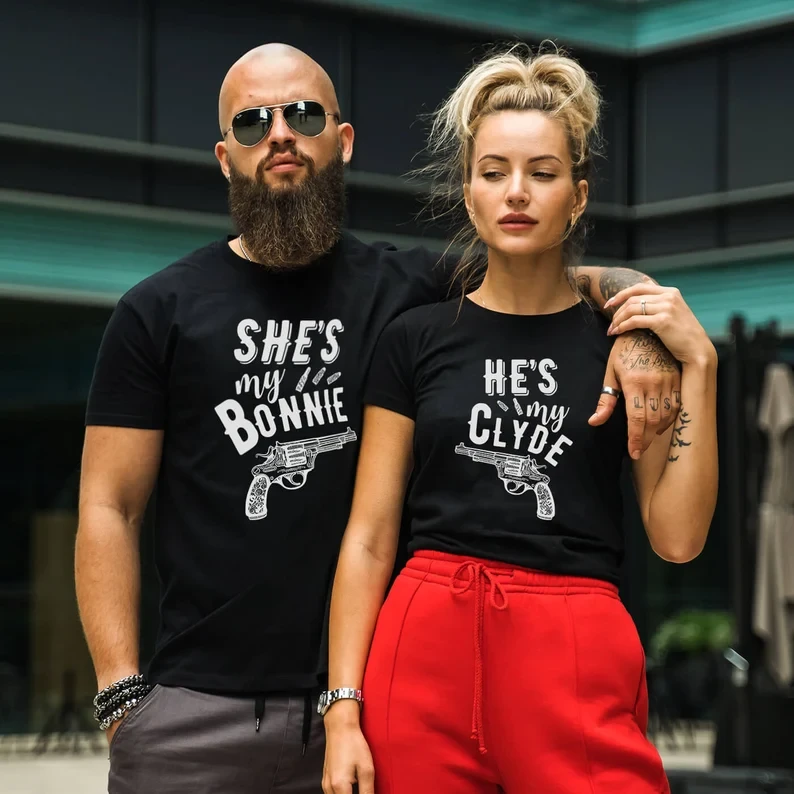 Парні футболки "Bonnie&Clyde"
