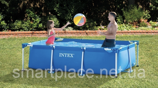 Бассейн Каркасный Прямоугольный Intex 220 Х 150 Х 60 См / Каркасный ...