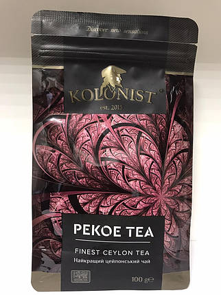 Чай KOLONIST 100г чорний PEKOE Ceylon, фото 2