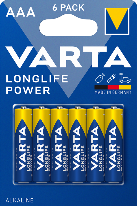 Батарейки VARTA LONGLIFE POWER AA 1.5V 1000mAh