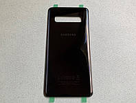 Задняя крышка для Galaxy S10 Black чёрного цвета на замену (ремонта)