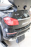 Каталка-толокар Mercedes SX1578 зі шкіряним сидінням та МП3, Чорний, фото 8