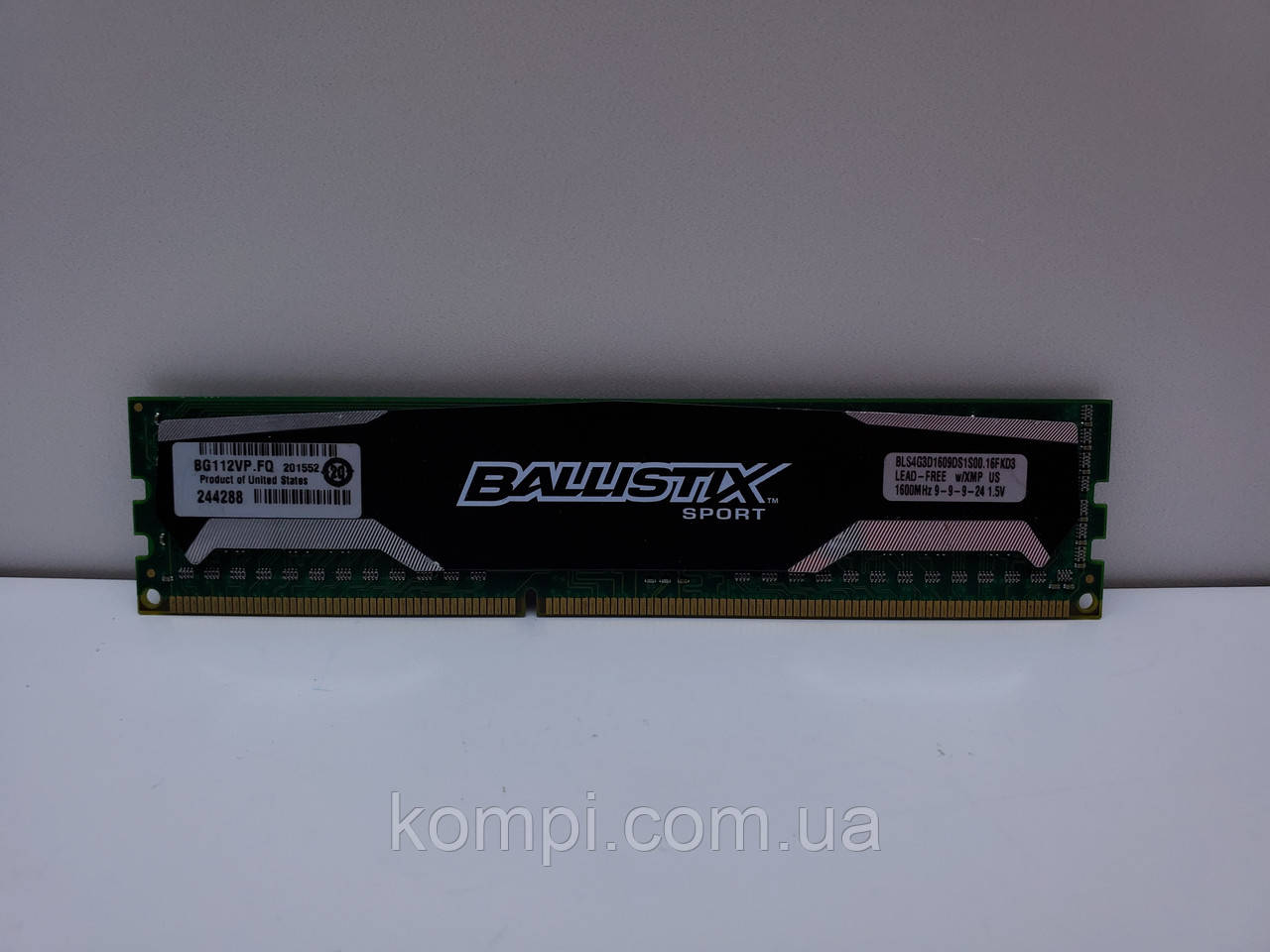 Оперативная память Crucial 4GB DDR3 PC3-1600 б/у