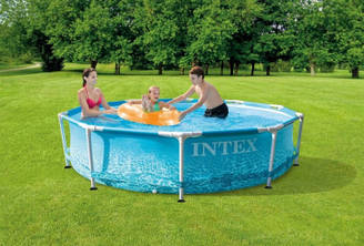 Басейн каркасний круглий INTEX 28208, насос-фільтр в комплекті, 305х76 см