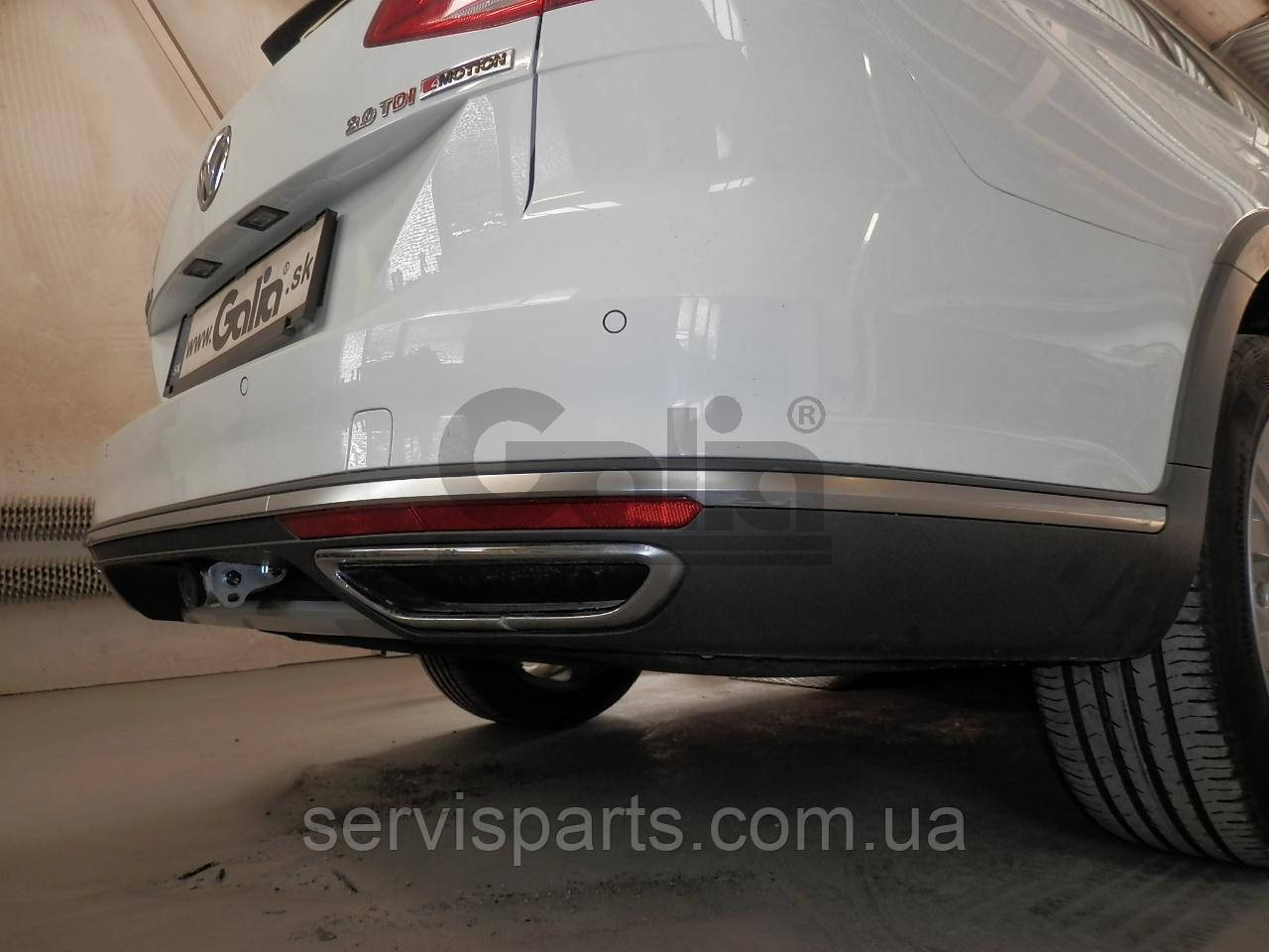 Фаркоп Volkswagen Passat B8 2014- (Фольксваген Пасат Б8) оцинкований Швидкознімний автомат на ручці