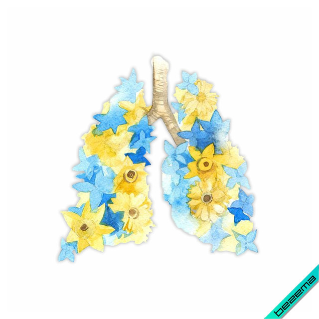 Термонаклейка Легені з синьо-жовтими квітами [Свій розмір в асортименті]