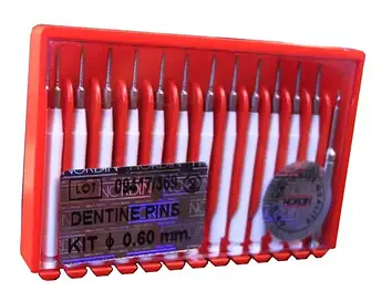 Парапульпарні штифти nordin,12шт.+розвертка