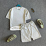 Літній чоловічий костюм оверсайз  футболка з шортами Код FAR18, фото 10