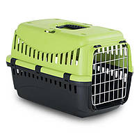 Переноска GIPSY 1 SMAL Green для кошек и собак до 6 кг с металлической дверью, 46х31х32 см зелёный