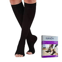 Компресійні гольфи 2 клас Aurafix AV-106 з відкритим носком