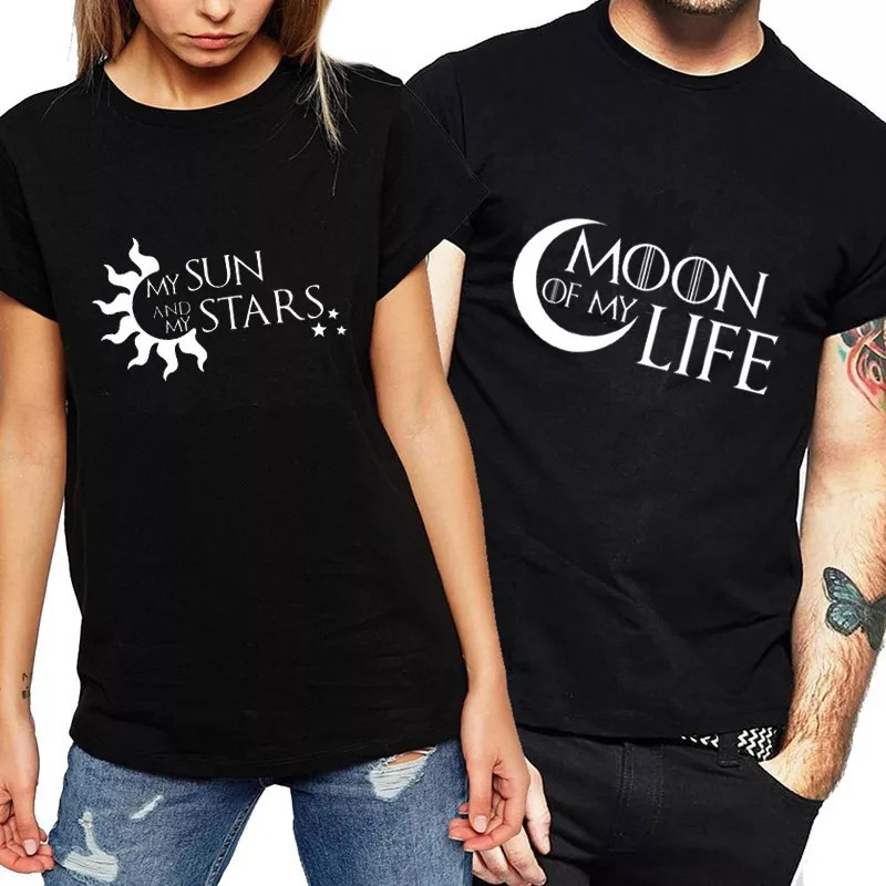 Парні футболки "Sun Stars&Moon life"
