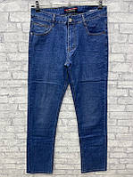 Мужские темно синие прямые классические джинсы в большом размере