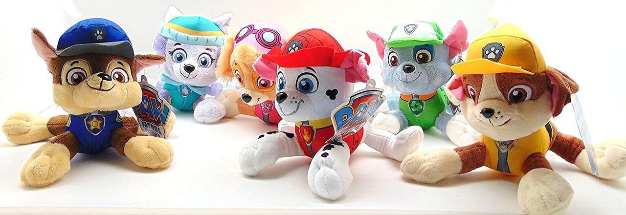 Щенячий Патруль набір м'яких цуценят рятувальників 15 см PAW Patrol Plush