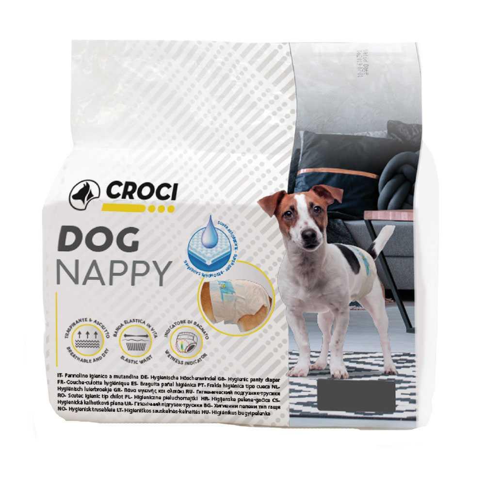 Фото - Прочее для собак Croci Подгузники для собак  L, вес 6-10 кг, обхват 34-48 см, 10 шт 
