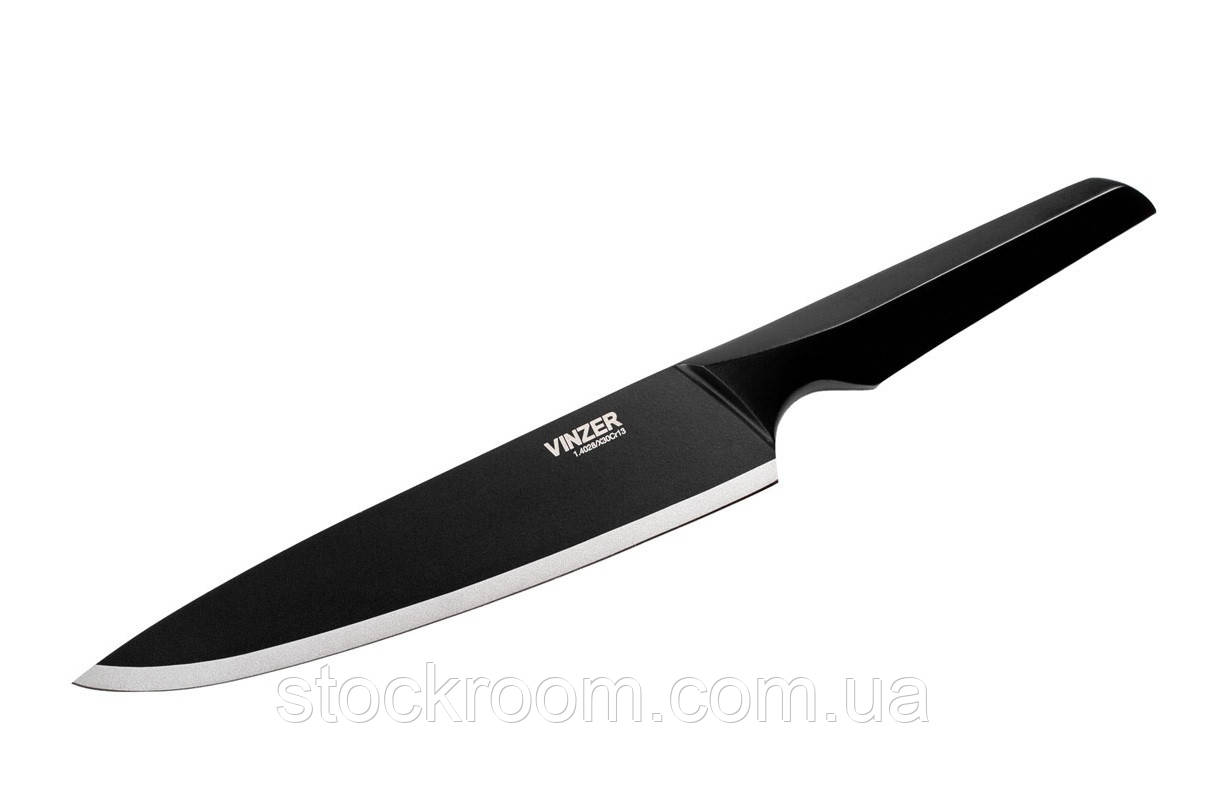 Ніж кухаря 20.3 см Vinzer Geometry Nero Line (89304)