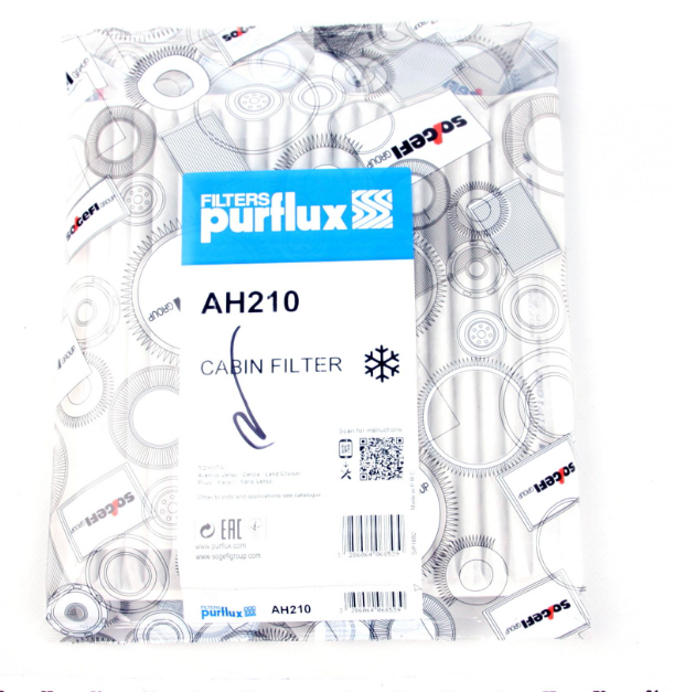 Фільтр салону Purflux AH210 Toyota Land Cruiser / Yaris