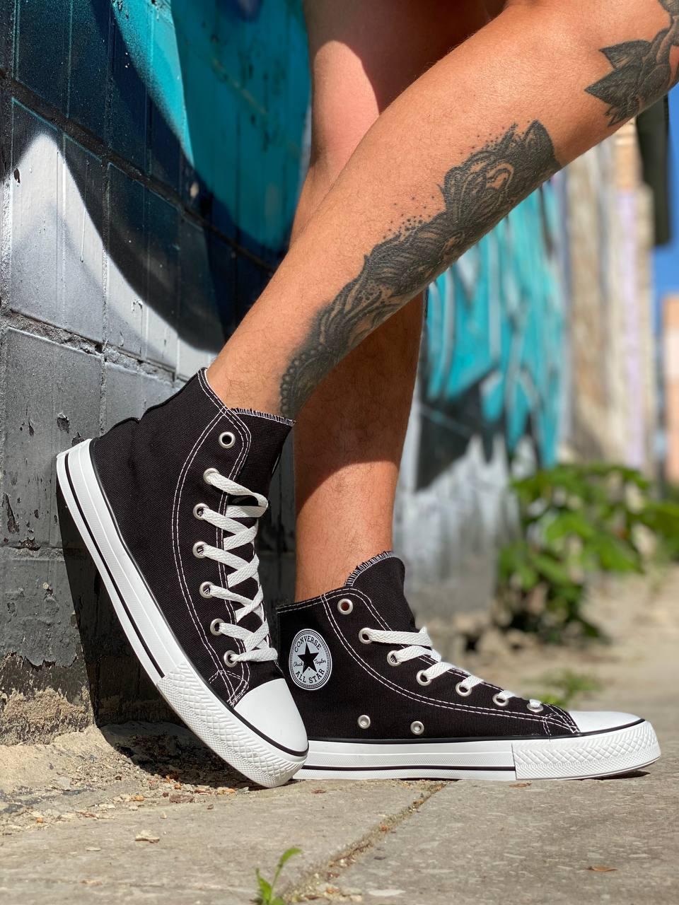 Converse all star best sale core hi black