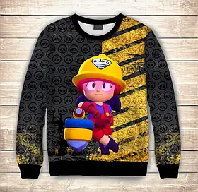 Світшот (толстовка) 3D Бравлер Джекі ВСІ Розміри