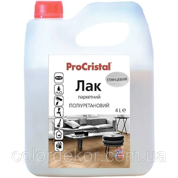 Лак акрил-уретановий Ірком паркетний ІР-16 (глянсовий) 4 л