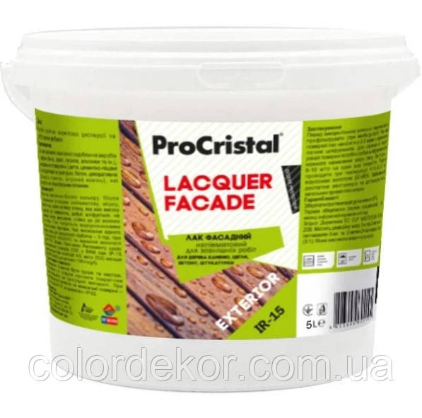 Лак акриловий Ірком фасадний ІР-15 (напівматовий) 5 л