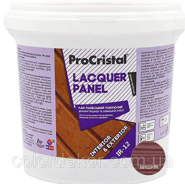Тонований панельний лак Ірком ІР-12 (вишня) 1л