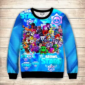 Світшот 3D Бравлери & Logo 2020 ВСІ Розміри