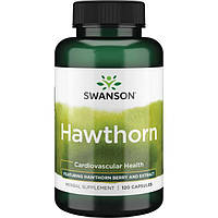 Swanson Hawthorn Боярышник стандартизированный экстракт листьев и цветов 250 мг + ягоды 250 мг 120 капсул