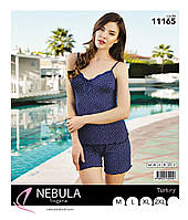 Пижама летняя женская футболка c шортами NEBULA 11165