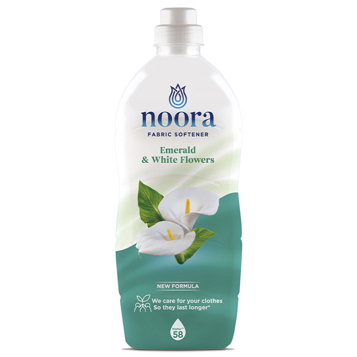 Кондиціонер для білизни Noora White Flowers 928 мл 58 циклів прання