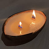 Соєва ароматична свічка в кокосі «Hazelnut Coffee», фото 8