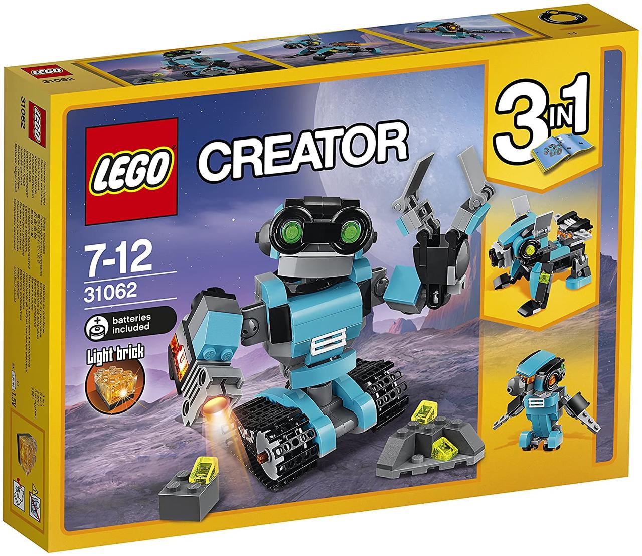 Конструктор LEGO Creator 3-in-1 Робот-дослідник 205 деталей (31062)