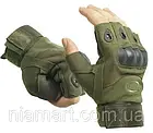 Тактичні рукавички Oakley без пальців Олива, L, фото 2
